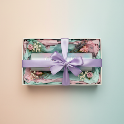 Gift flat lay