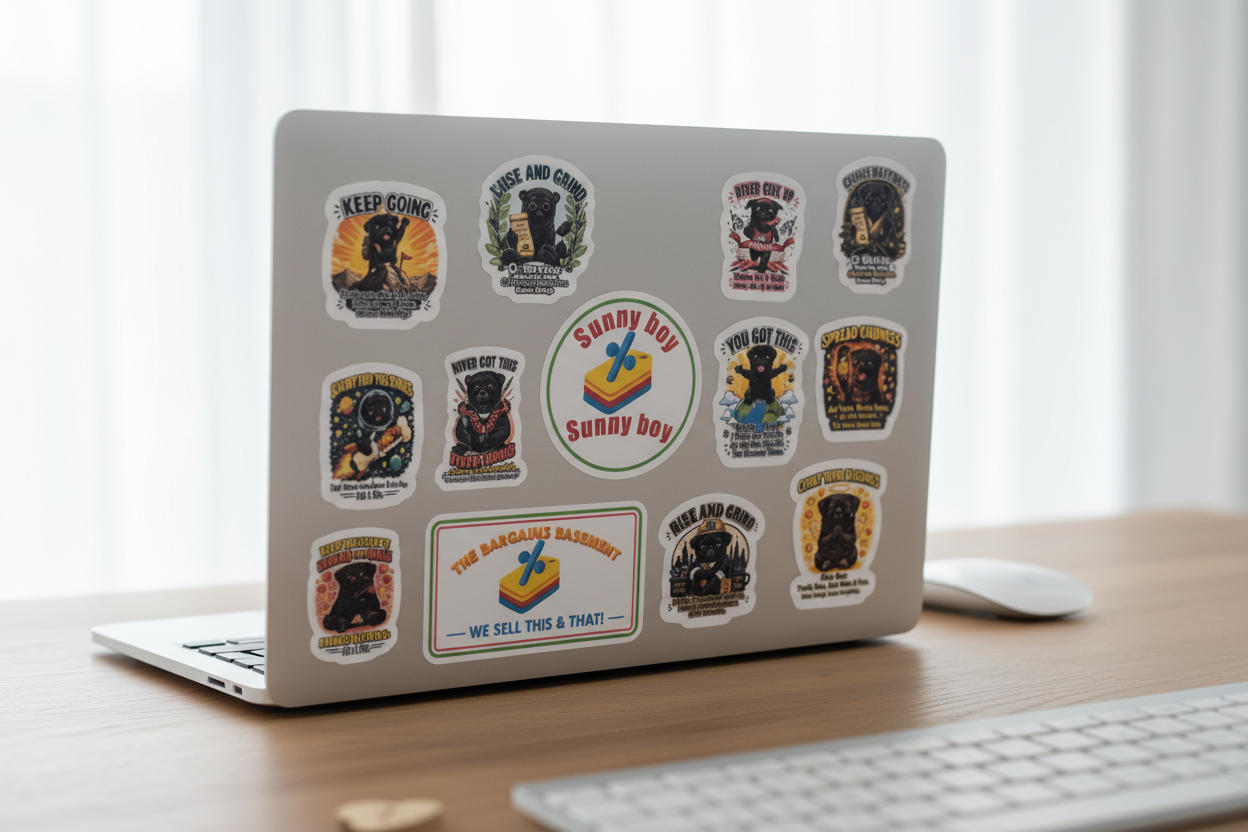 Sunny Boy Vinyl Sticker Sheet The Bargains Basement