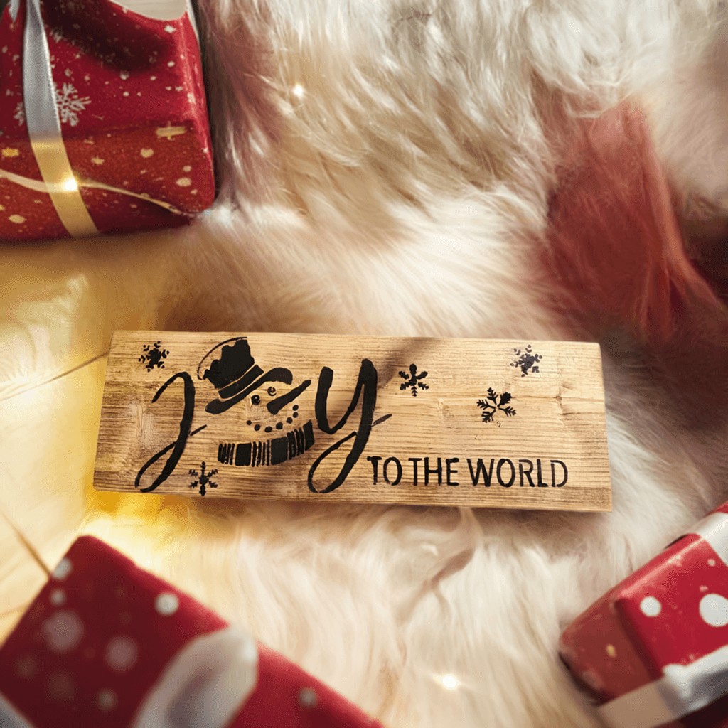 Joy to the world handmade sign - The Bargains Basement