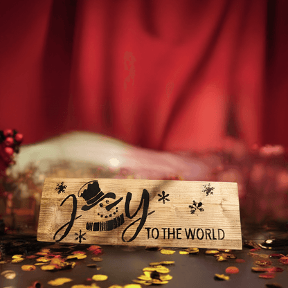 Joy to the world handmade sign - The Bargains Basement