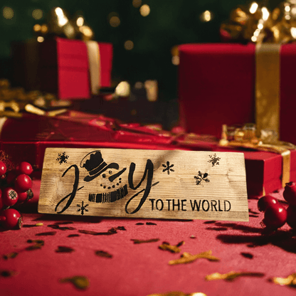 Joy to the world handmade sign - The Bargains Basement