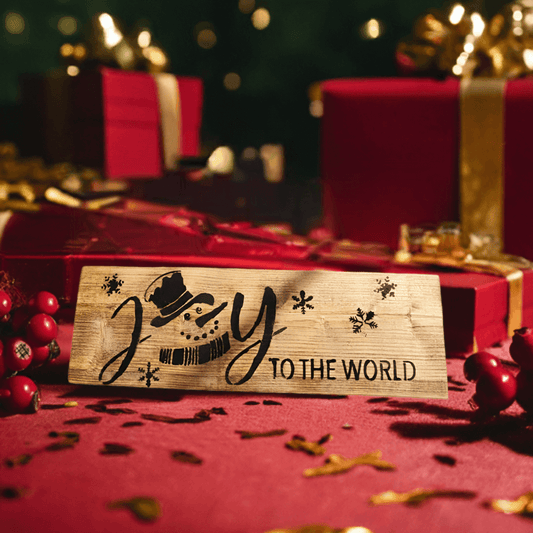Joy to the world handmade sign - The Bargains Basement