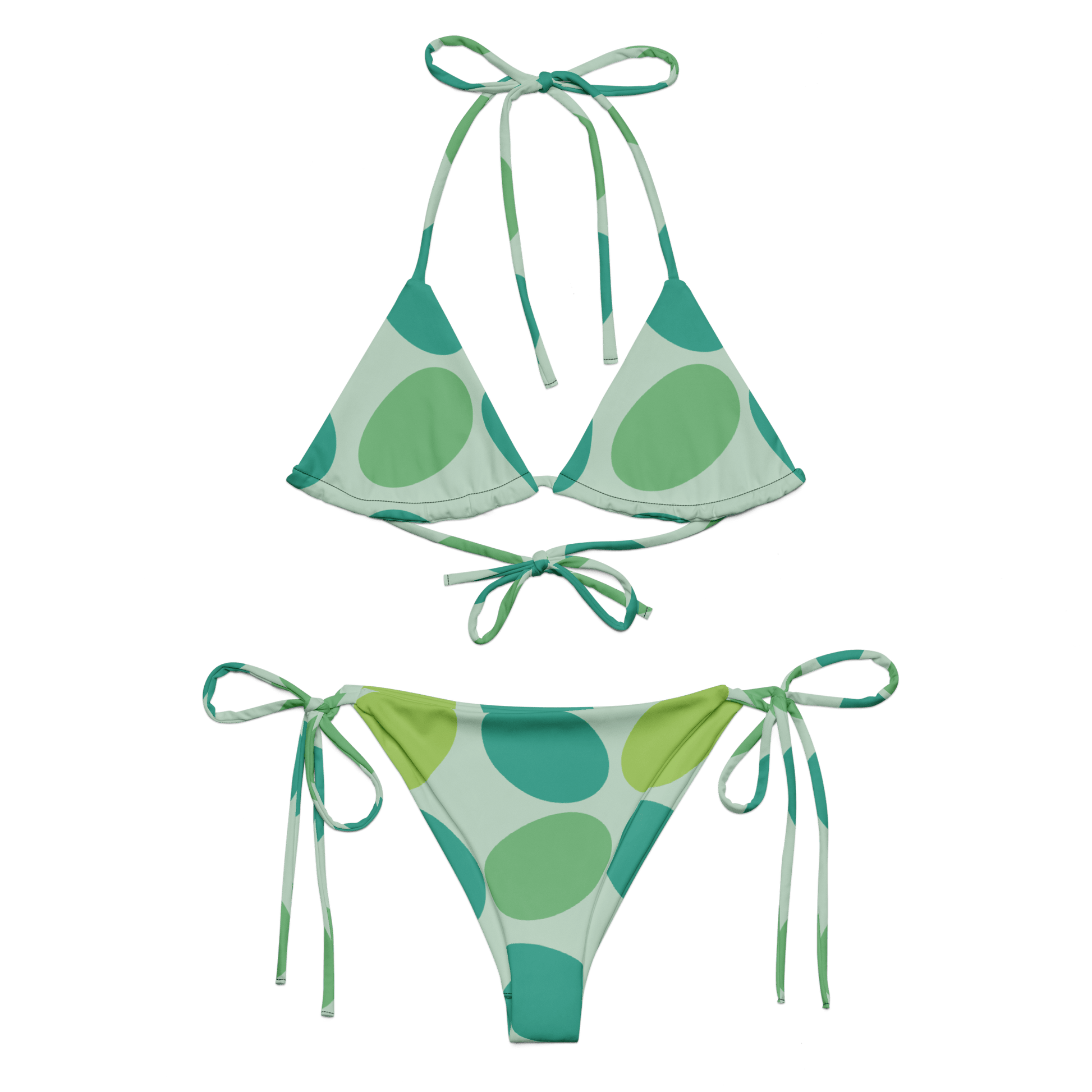 Green polka - dot bikini - The Bargains BasementGreen polka - dot bikini