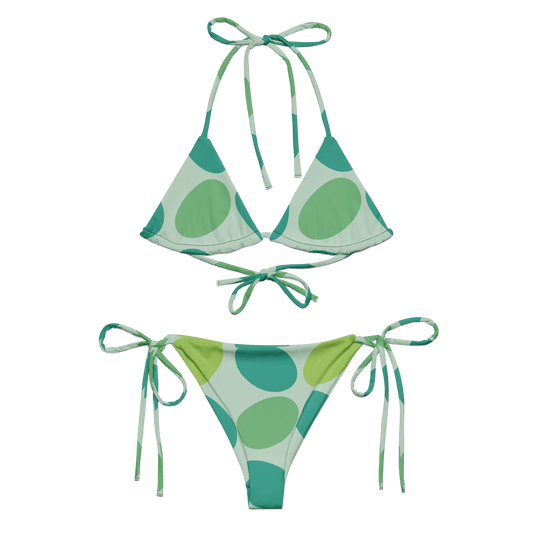 Green polka - dot bikini - The Bargains BasementGreen polka - dot bikini