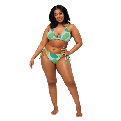 Green polka - dot bikini - The Bargains BasementGreen polka - dot bikini