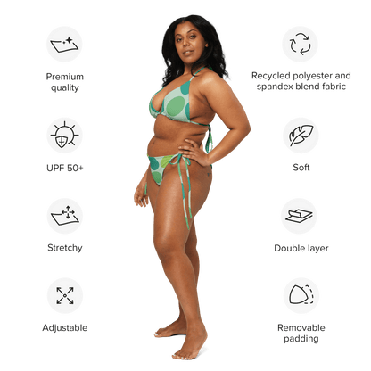 Green polka - dot bikini - The Bargains BasementGreen polka - dot bikini