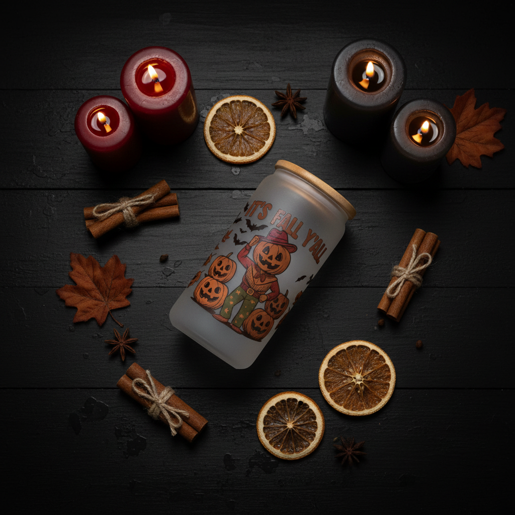 Halloween flat lay