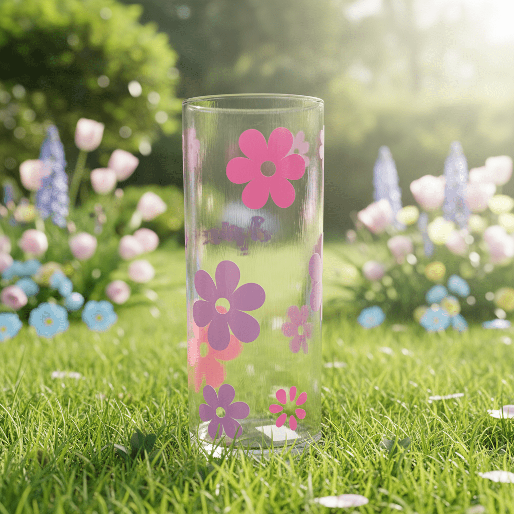 Handcrafted Spring Floral Glass Vase - The Bargains BasementHandcrafted Spring Floral Glass Vase