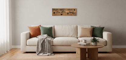 Handmade wood sign Dream, inspire, create, live, love, & laugh - The Bargains BasementHandmade wood sign Dream, inspire, create, live, love, & laugh