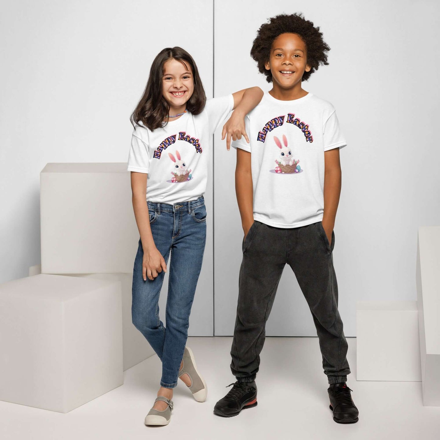 Happy Easter Youth t-shirt - The Bargains BasementHappy Easter Youth t-shirt