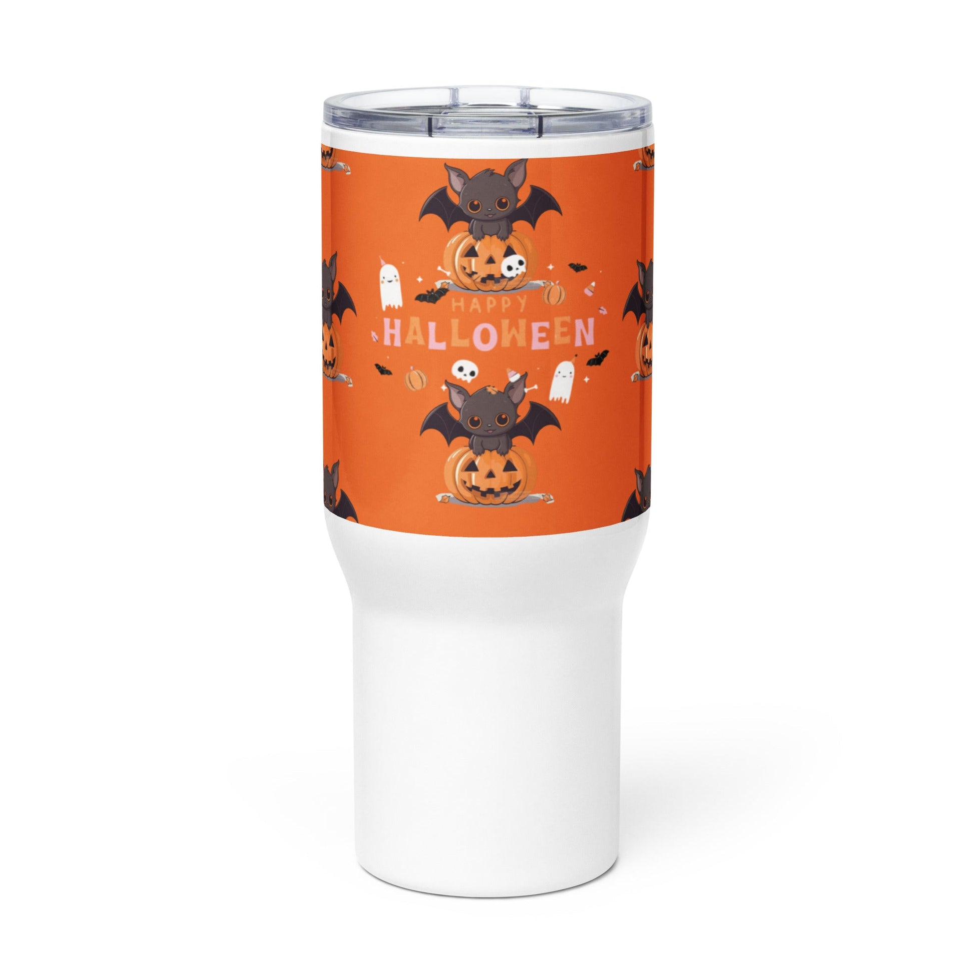 Happy Halloween Travel mug with a handle - The Bargains BasementHappy Halloween Travel mug with a handle