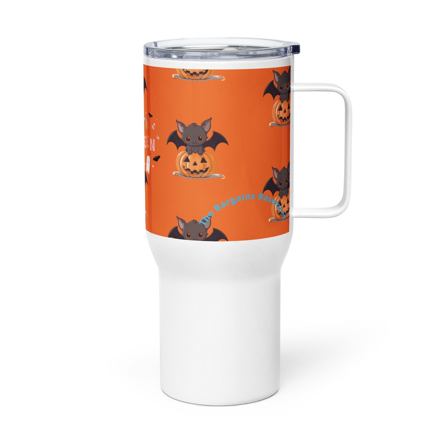 Happy Halloween Travel mug with a handle - The Bargains BasementHappy Halloween Travel mug with a handle