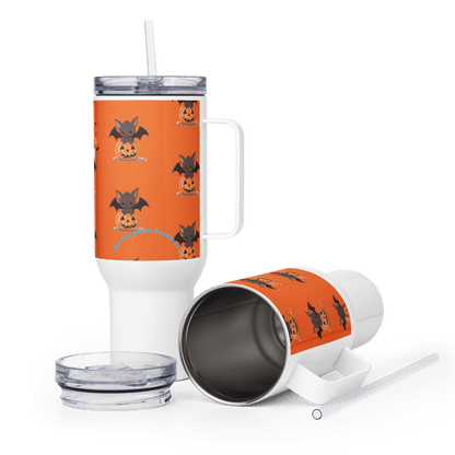 Happy Halloween Travel mug with a handle - The Bargains BasementHappy Halloween Travel mug with a handle
