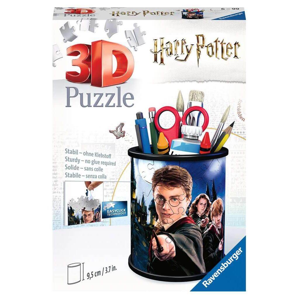 Harry Potter Pencil Cup 57 Piece 3D Jigsaw Puzzle Ravensburger - The Bargains BasementHarry Potter Pencil Cup 57 Piece 3D Jigsaw Puzzle Ravensburger