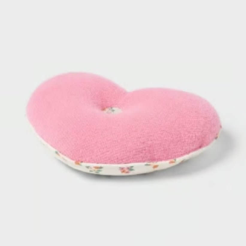 Heart Reversible Mini Decorative Pillow Pink - Pillowfort - The Bargains BasementHeart Reversible Mini Decorative Pillow Pink - Pillowfort