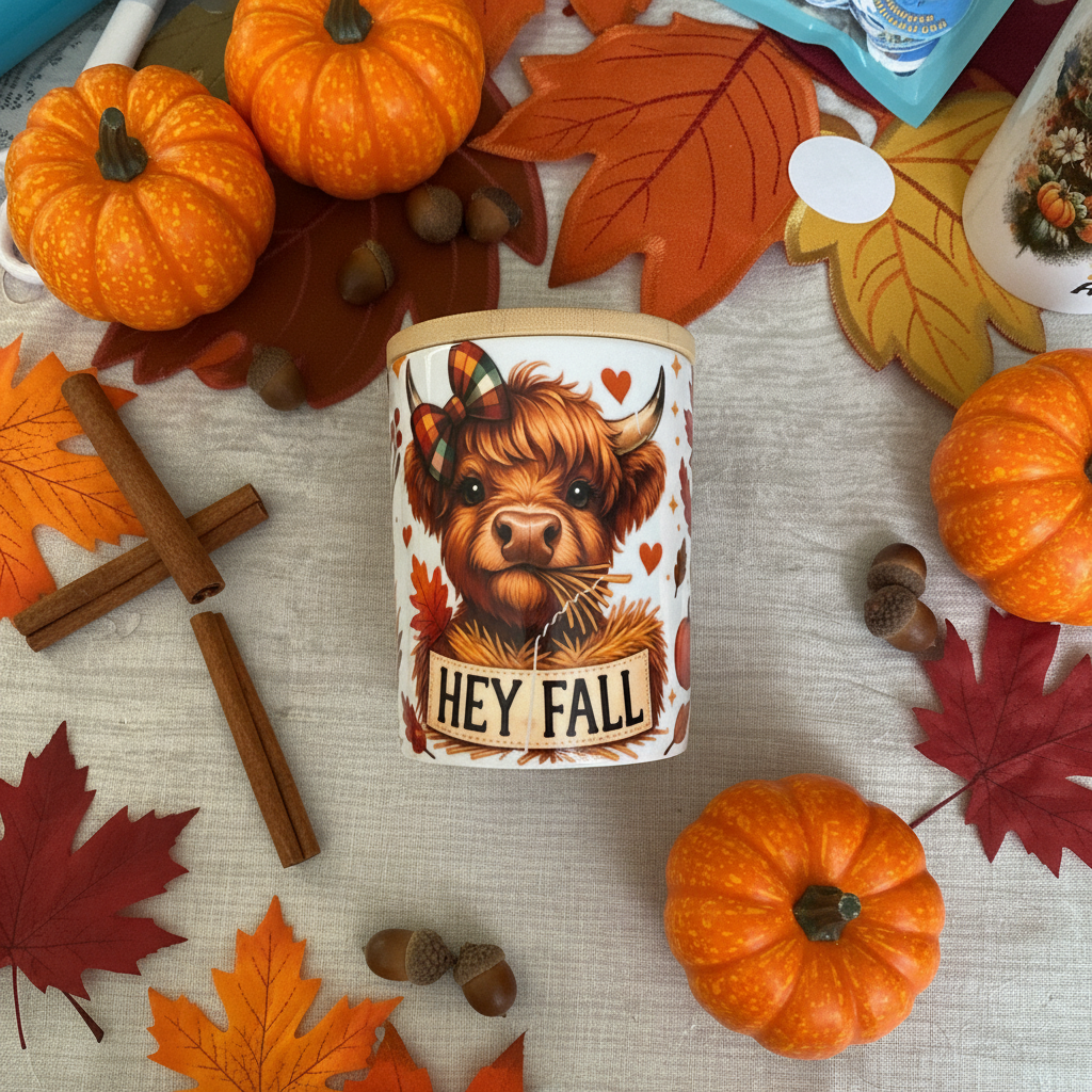 Hey Fall Mug - Flat Lay