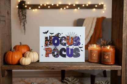 Hocus Pocus 5x7 Halloween Canvas Sign-handmade - The Bargains BasementHocus Pocus 5x7 Halloween Canvas Sign-handmade