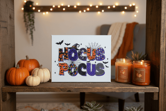 Hocus Pocus 5x7 Halloween Canvas Sign-handmade - The Bargains BasementHocus Pocus 5x7 Halloween Canvas Sign-handmade