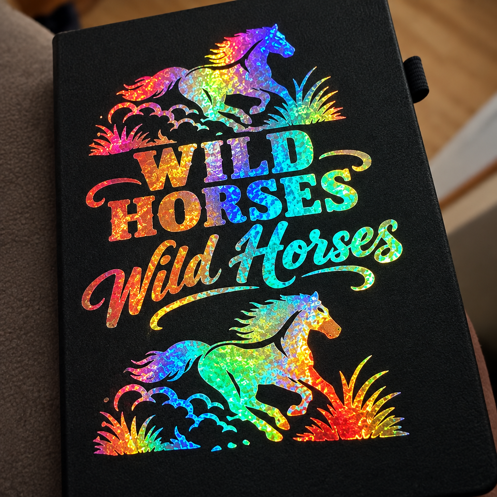 Holographic foil close-up