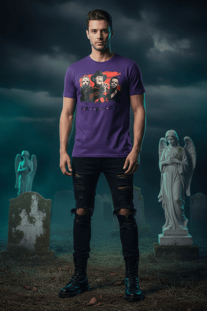 Horror Friends Graphic T-Shirt - The Bargains BasementHorror Friends Graphic T-Shirt