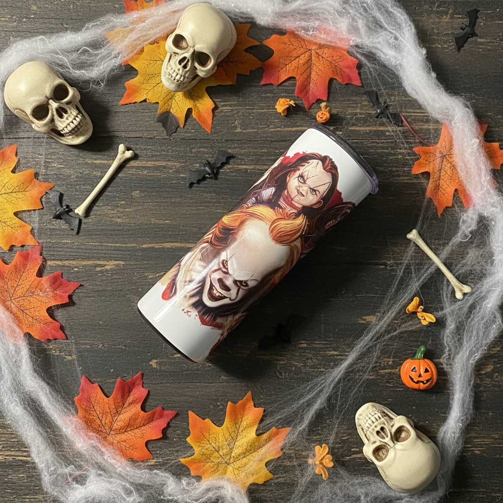 Horror Tumbler - Flat Lay