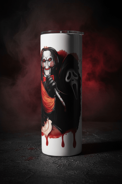 Horror Villains Sublimation Tumbler | Halloween Drinkware - The Bargains BasementHorror Villains Sublimation Tumbler | Halloween Drinkware