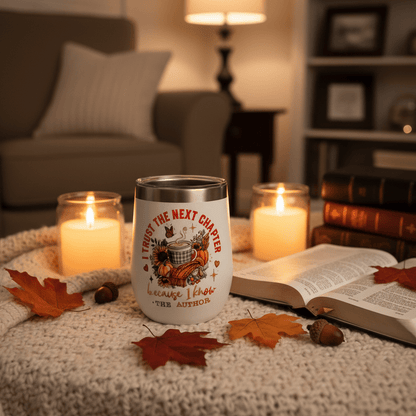 I Trust The Next Chapter Because I Know The Author | Handmade Wine Tumbler - The Bargains BasementI Trust The Next Chapter Because I Know The Author | Handmade Wine Tumbler