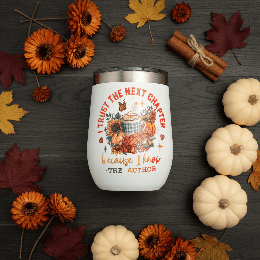 I Trust The Next Chapter Because I Know The Author | Handmade Wine Tumbler - The Bargains BasementI Trust The Next Chapter Because I Know The Author | Handmade Wine Tumbler