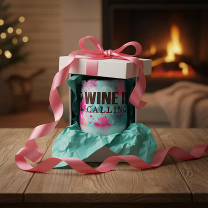 Tie-Dye Insulated Tumbler – "Sometimes Wine Is Calling" Funny Drinkware The Bargains Basement