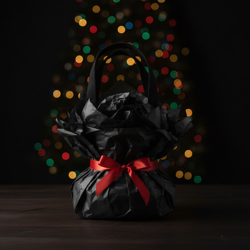Nightmare Before Christmas Holiday Canvas Tote Bag | Handmade | Gothic Christmas Gift4 picture di The Bargains Basement