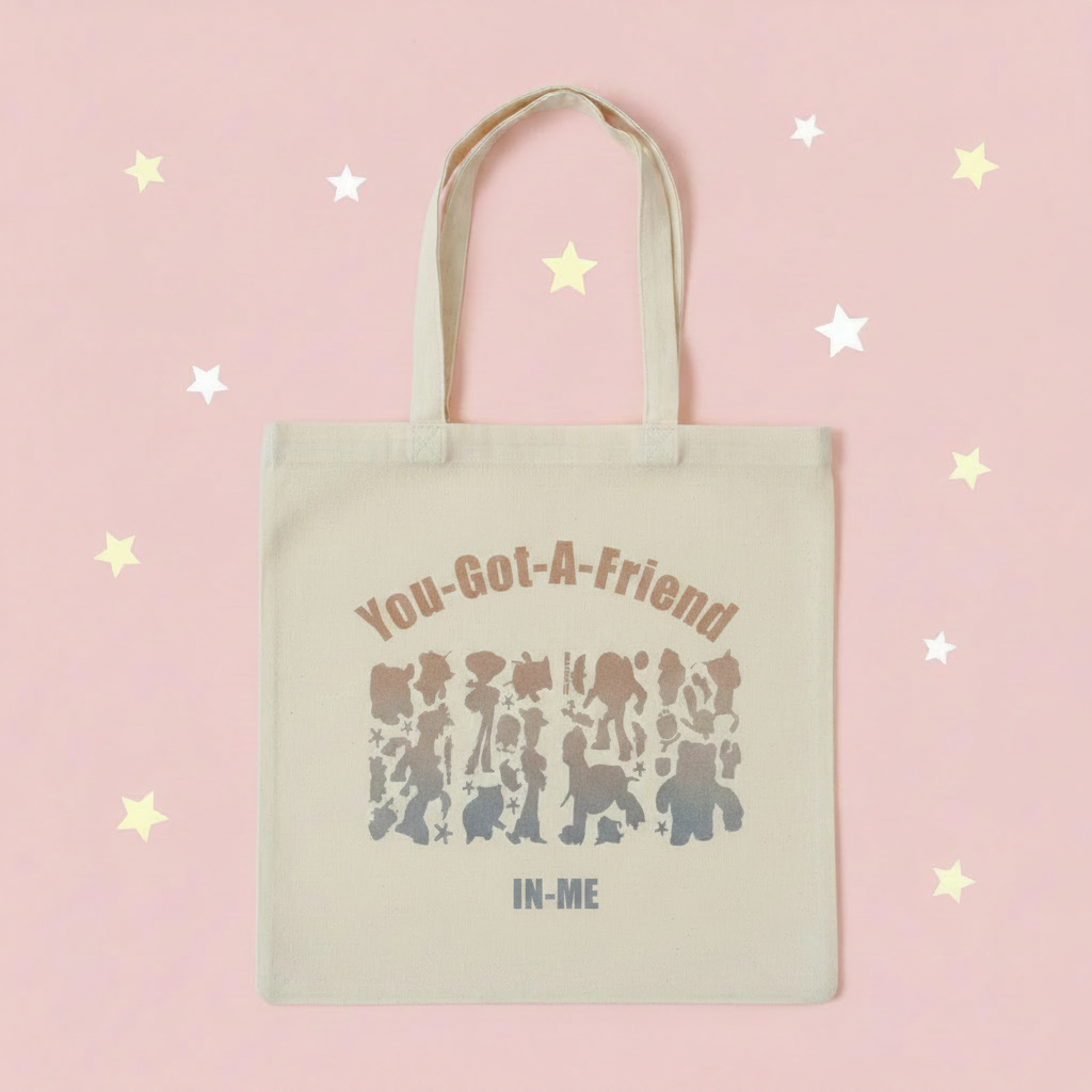 Friendship Quote Silhouette Tote Bag The Bargains Basement