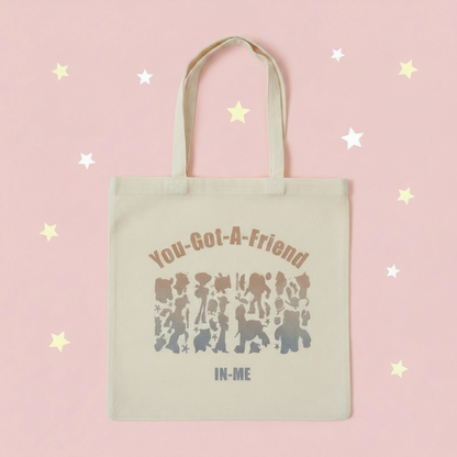 Friendship Quote Silhouette Tote Bag The Bargains Basement