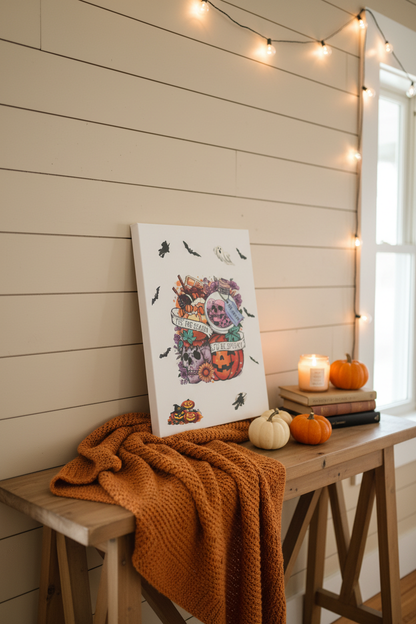 Tis the Season to Be Spooky – Handmade 11x14x1 Halloween Canvas Sign The Bargains Basement