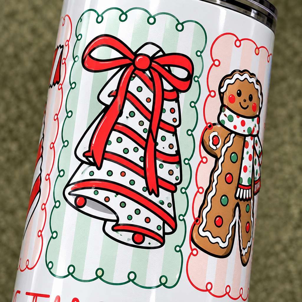 Tis the Season 20oz Skinny Christmas Tumbler – Handmade Holiday Drinkware The Bargains Basement