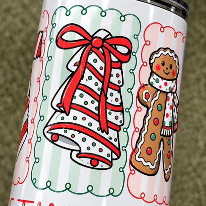 Tis the Season 20oz Skinny Christmas Tumbler – Handmade Holiday Drinkware The Bargains Basement