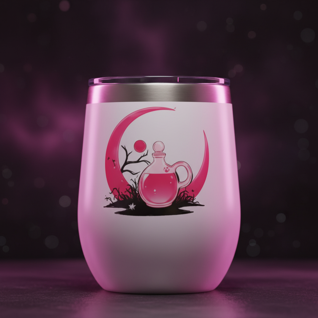 Sorry I Can't — Witch Stuff to Brew | Double-Sided Halloween Wine Tumbler The Bargains Basement