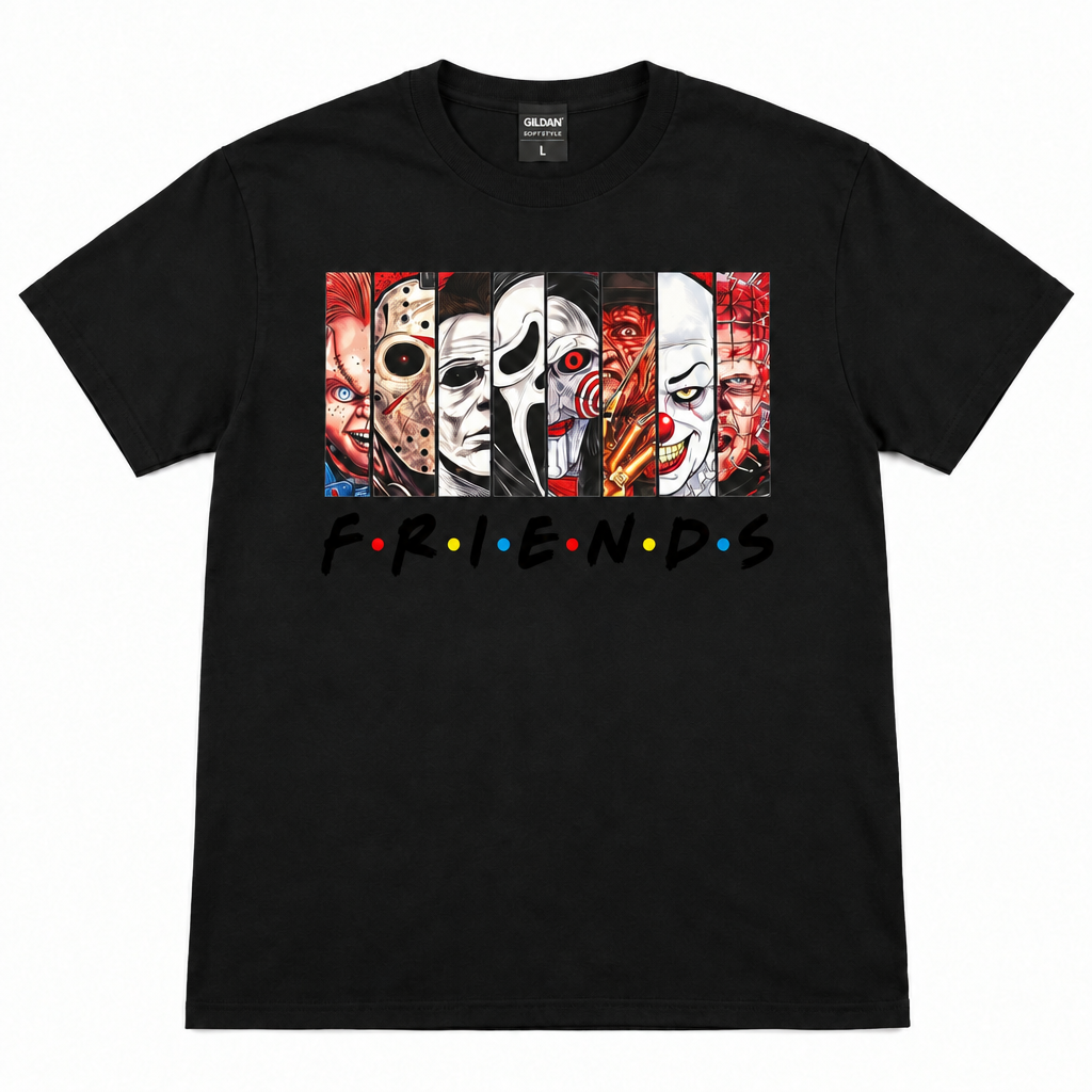 Horror Friends Graphic T-Shirt | Size Large The Bargains Basement