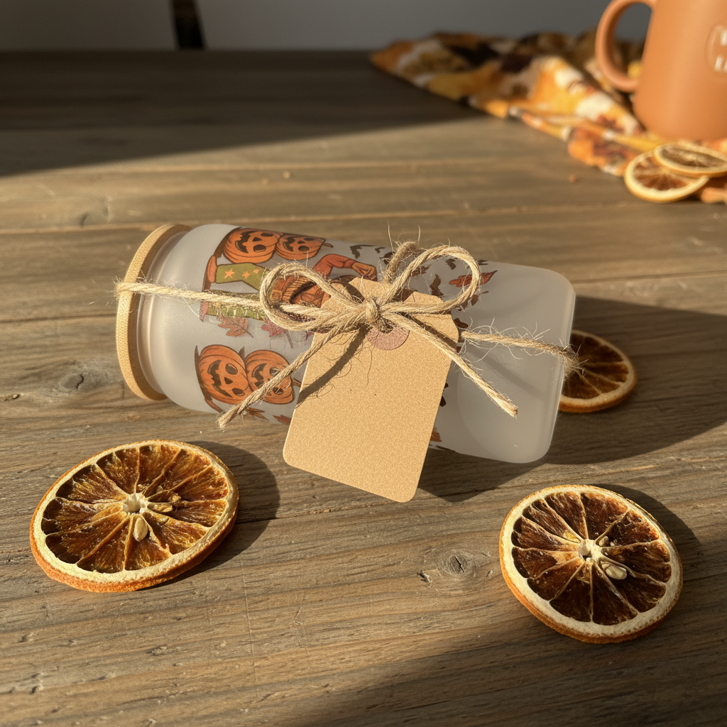 It's Fall Y'all Frosted Glass Can Tumbler – Handmade Halloween Fall Drinkware The Bargains Basement