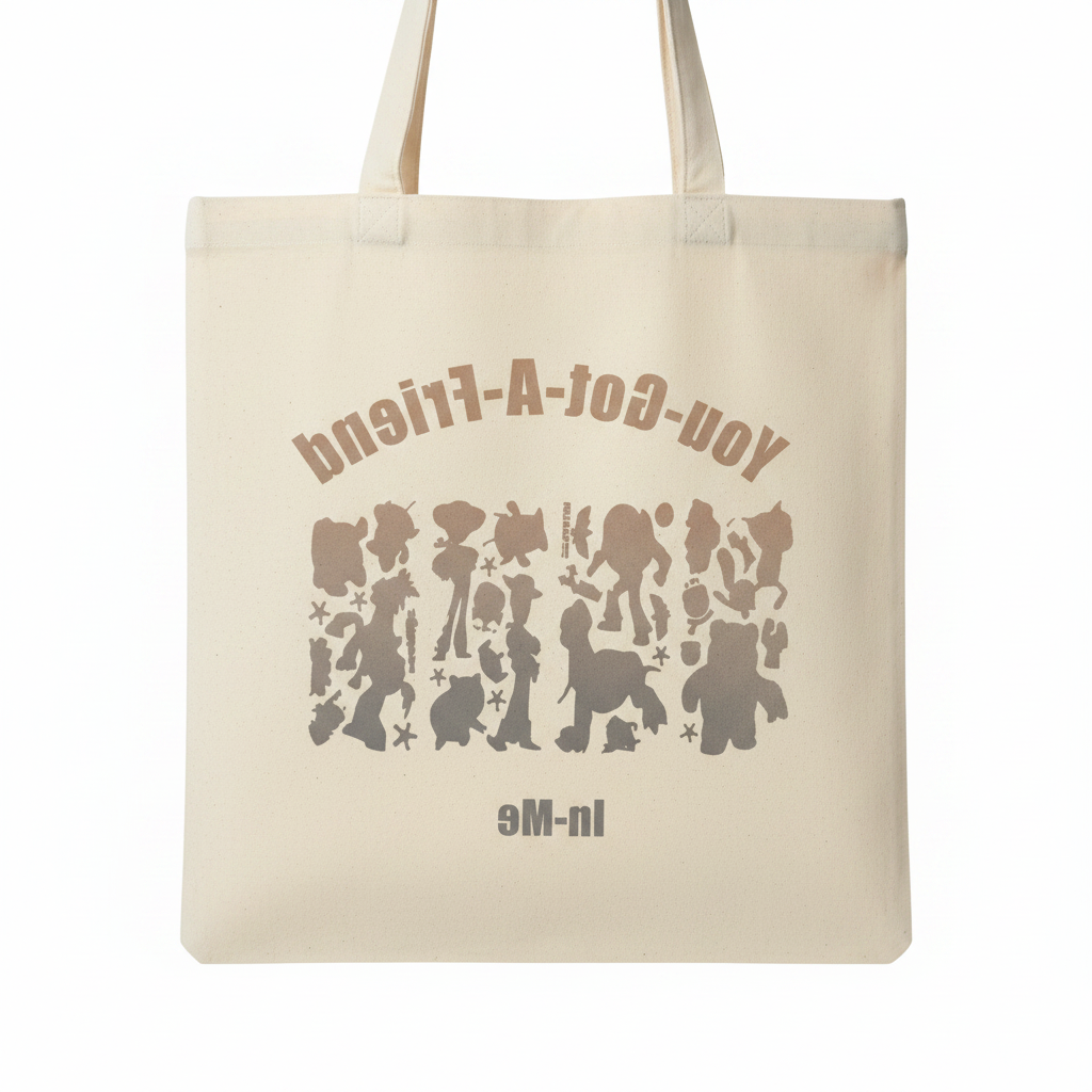 Friendship Quote Silhouette Tote Bag The Bargains Basement