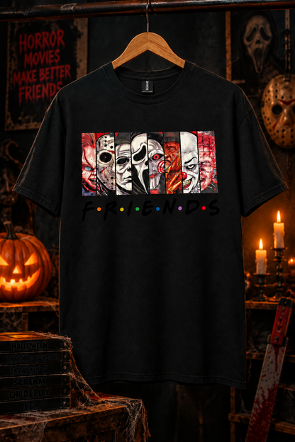 Horror Friends Graphic T-Shirt | Size Large The Bargains Basement