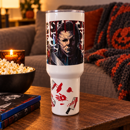 Michael Myers 40oz Horror Tumbler | Halloween Drinkware The Bargains Basement