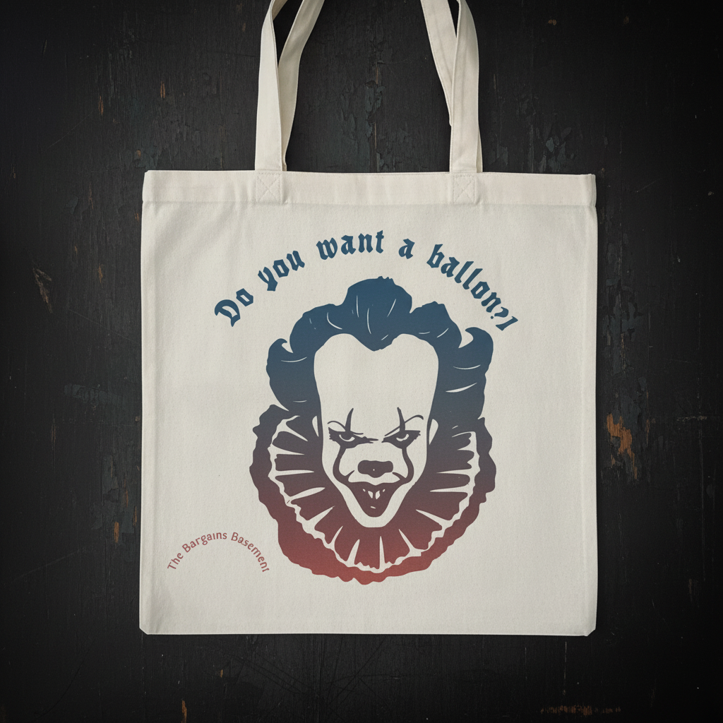 Do You Want a Balloon? – Handmade Canvas Tote Bag The Bargains Basement