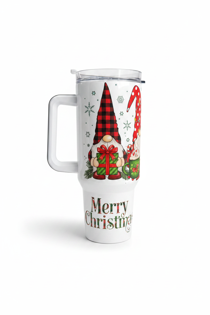 Christmas Gnome 40oz Tumbler with Handle The Bargains Basement