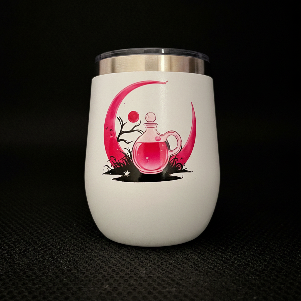 Sorry I Can't — Witch Stuff to Brew | Double-Sided Halloween Wine Tumbler The Bargains Basement