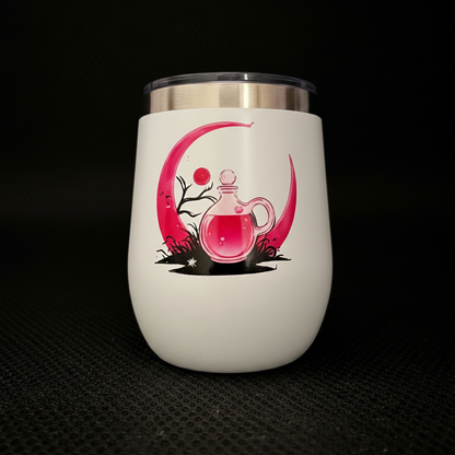 Sorry I Can't — Witch Stuff to Brew | Double-Sided Halloween Wine Tumbler The Bargains Basement
