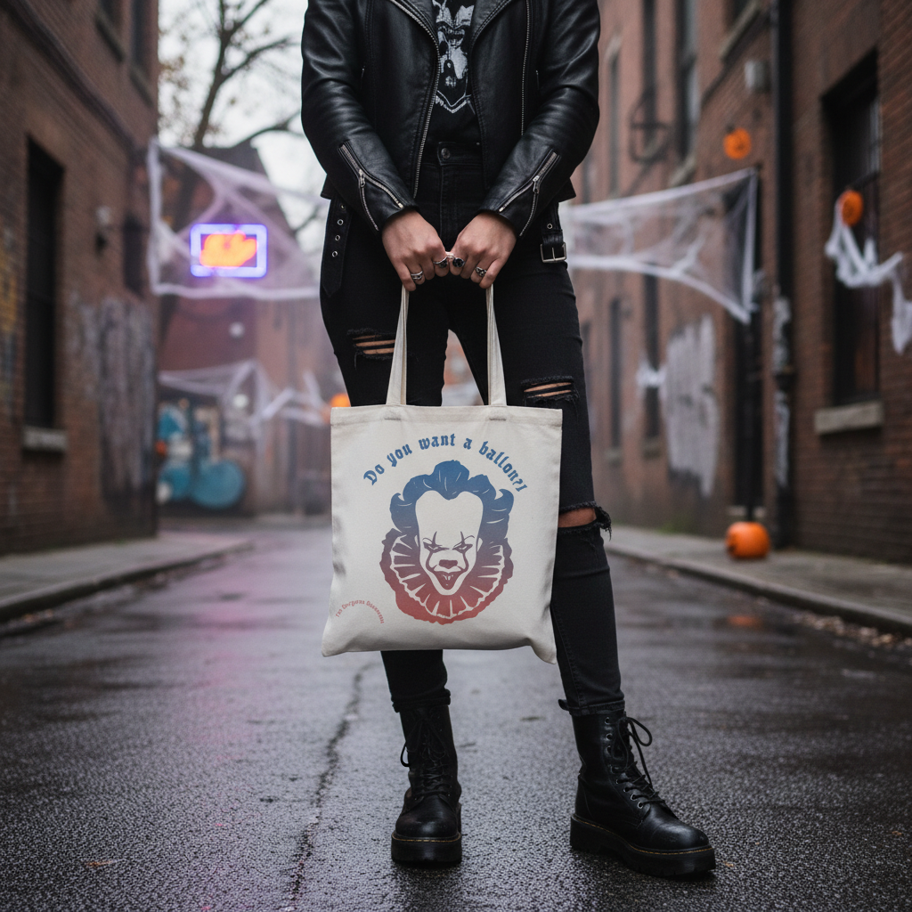 Do You Want a Balloon? – Handmade Canvas Tote Bag The Bargains Basement