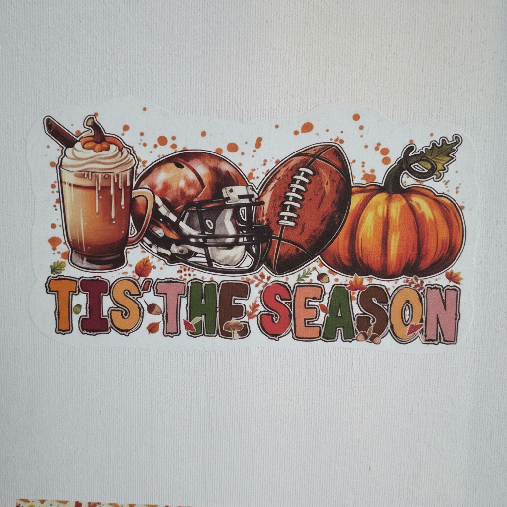 Tis The Season – Handmade 8x10x1 Fall Football Canvas Sign The Bargains Basement