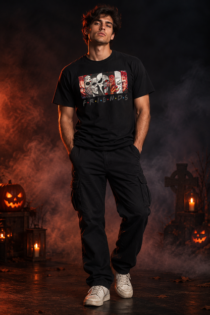 Horror Friends Graphic T-Shirt | Size Large The Bargains Basement