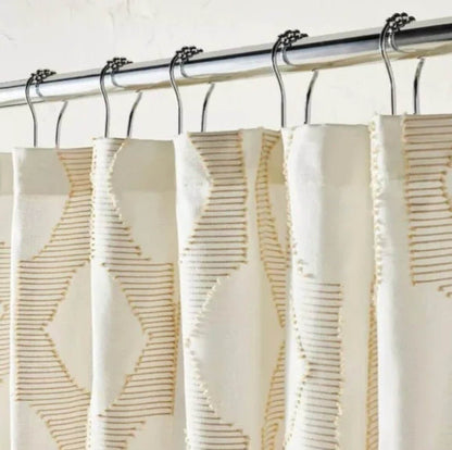 In The Name of Love Clipped Shower Curtain White Opalhouse designed by Jungalow - The Bargains BasementIn The Name of Love Clipped Shower Curtain White Opalhouse designed by Jungalow