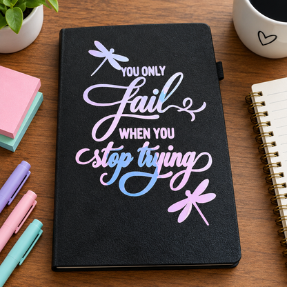 Journal with writing accessories
